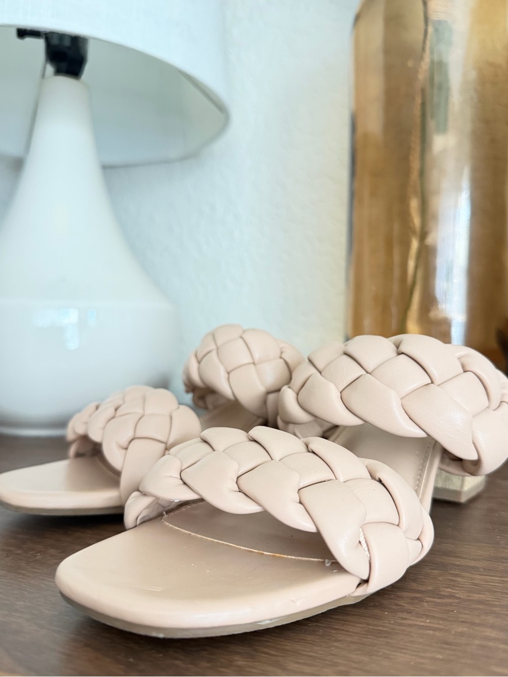 DV Dolce Vita Women's Stacey Braided Sandals in nude 7.5 natural nude color - Picture 6 of 13